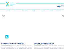 Tablet Screenshot of cairo-businesspark.com